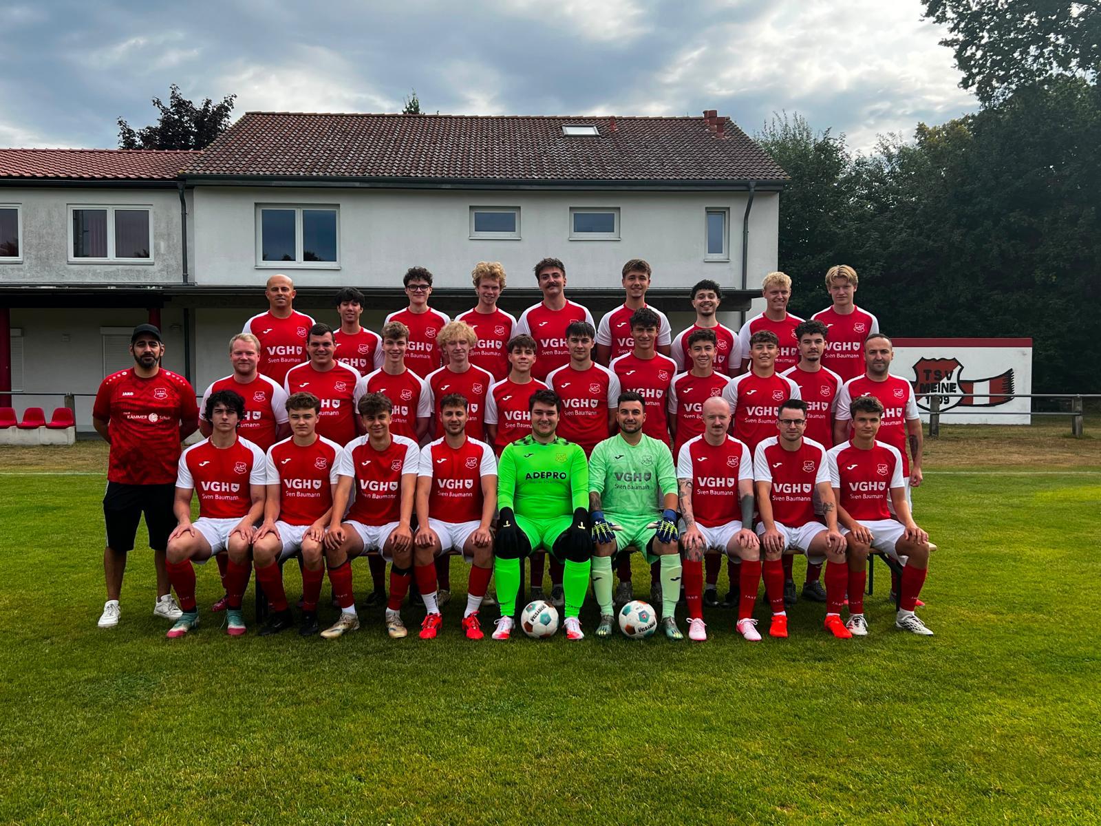 Mannschaftsbild der 2. Herren des TSV Meine 09